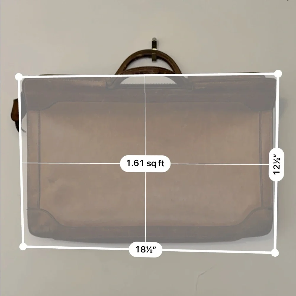 vintage Top Grain Cowhide leather briefcase